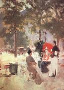 Konstantin Korovin Paris Cafe (nn02) oil on canvas